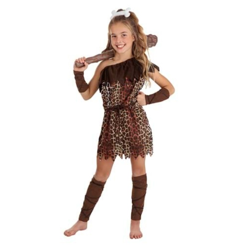 Prehistoric Cave Girl's Costume X-Small