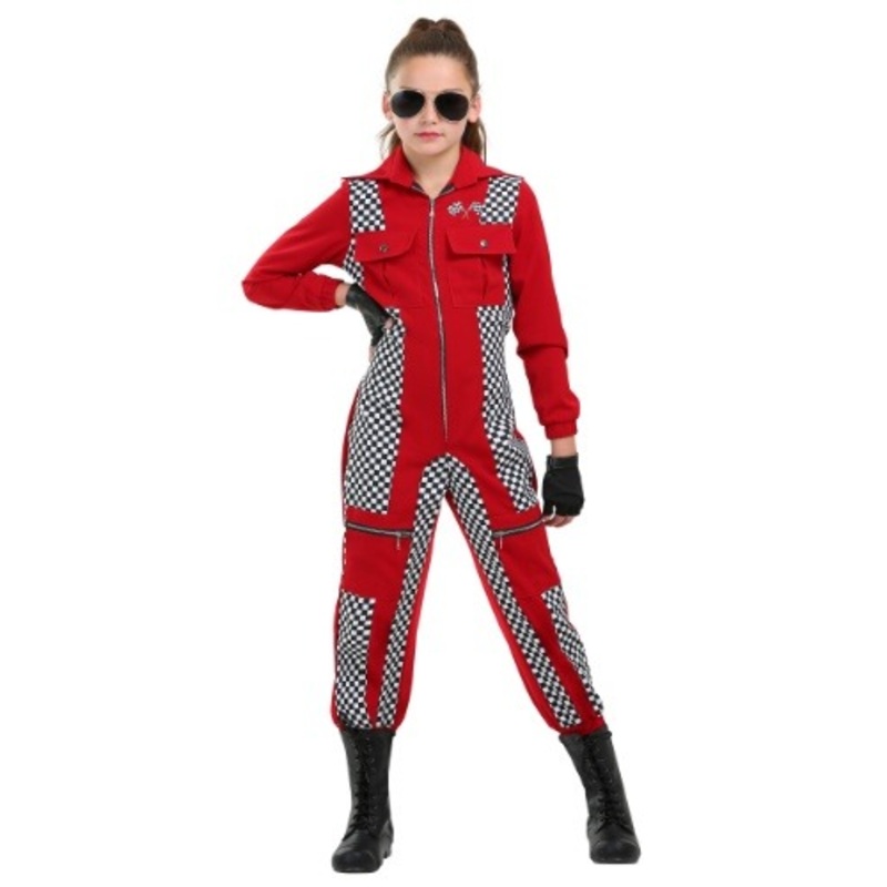 Racer Jumpsuit Costume for Girls X-Small