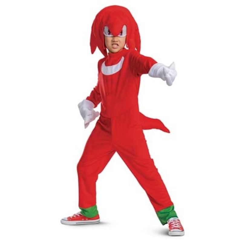 Sonic 2 Knuckles Deluxe Costume for Kids Size 4/6