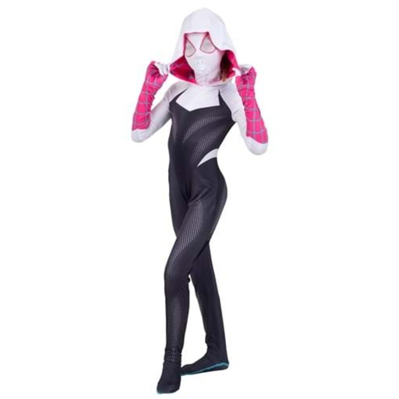 Spider-Gwen Zentai Suit Costume for Girls X-Small