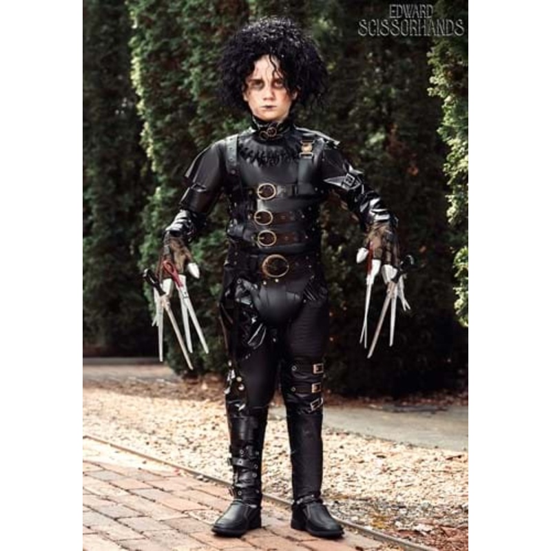 Authentic Edward Scissorhands Costume for Boys Small