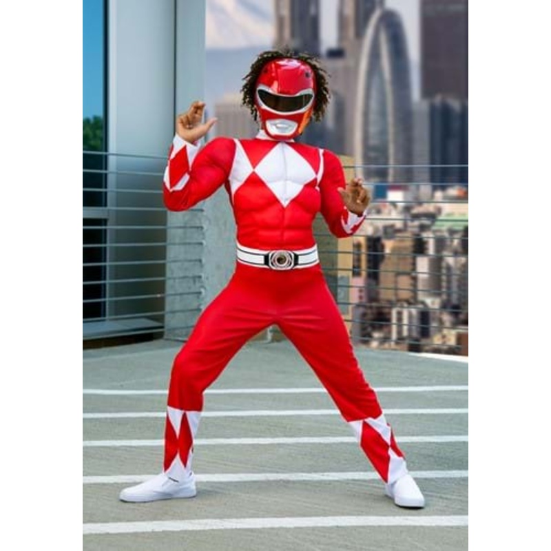 Boy's Red Ranger Power Rangers Costume Size 4/6
