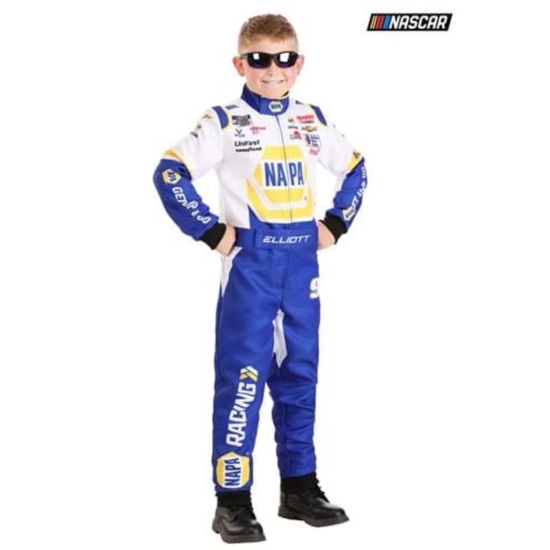 Chase Elliott New NAPA Uniform NASCAR Costume for Kids X-Small