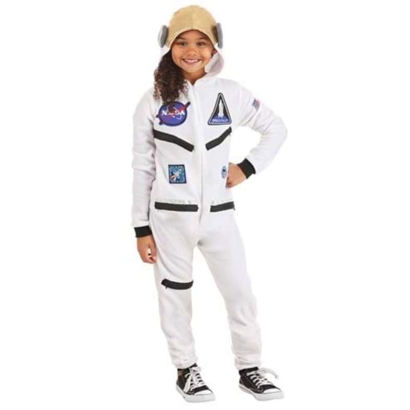 Cozy Astronaut Kid's Jumpsuit Costume Small