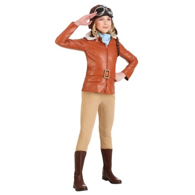 Deluxe Girl's Amelia Earhart Costume X-Small