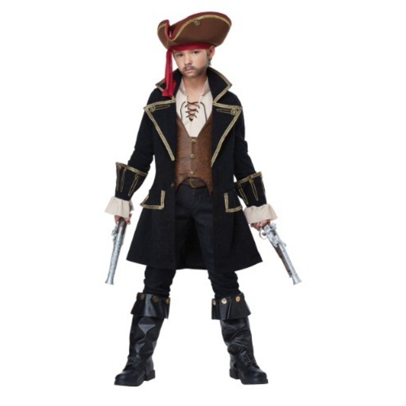 Deluxe Kids Pirate Captain Costume Medium