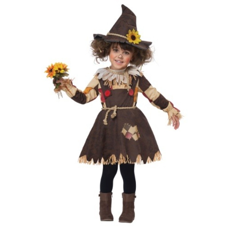 Girl's Pumpkin Patch Scarecrow Toddler Costume X-Small
