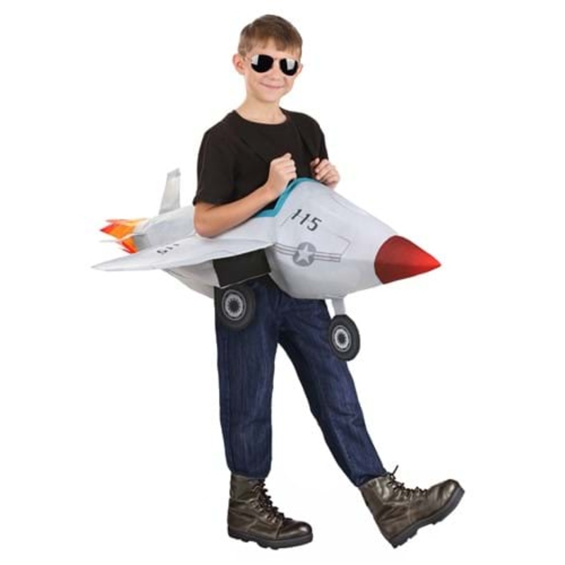 Ride-in Fighter Jet Costume for Kids 2T/4T