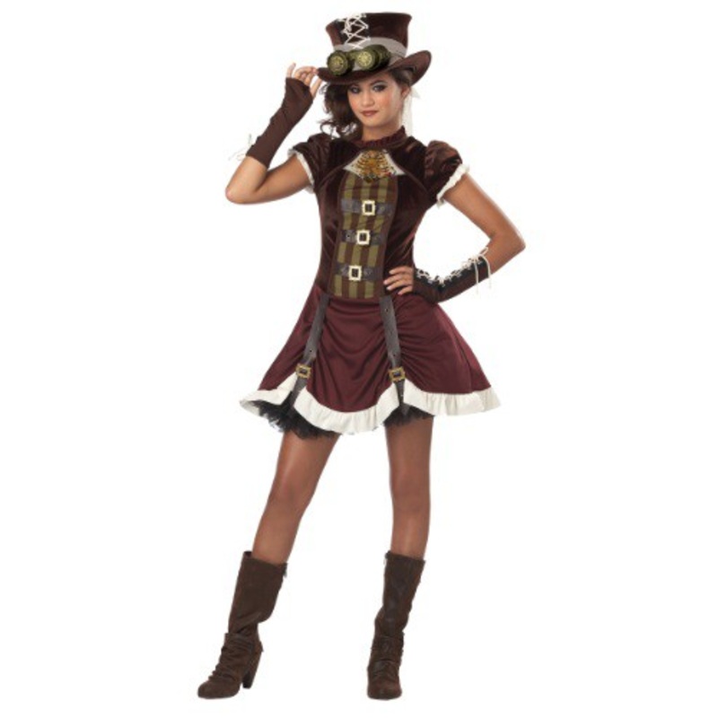 Tween Girls Steampunk Costume Medium