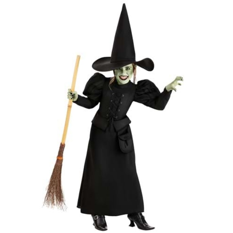 Wizard of Oz Girl's Wicked Witch Costume Dress X-Small
