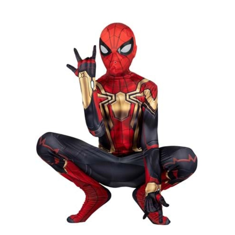 Classic Spider-Man Integrated Zentai Costume for Kids X-Small