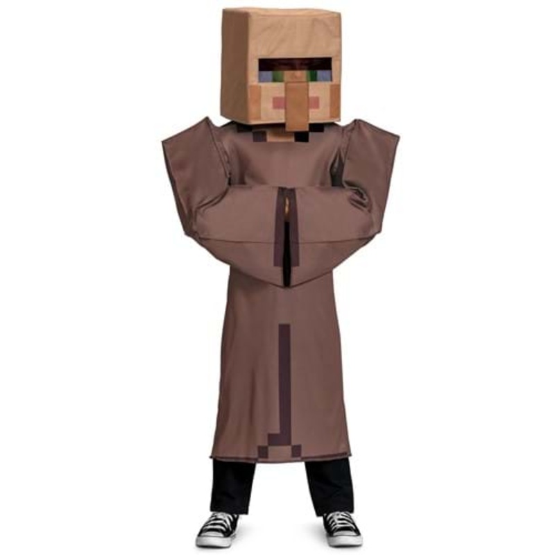 Deluxe Minecraft Villager Costume for Kids Small
