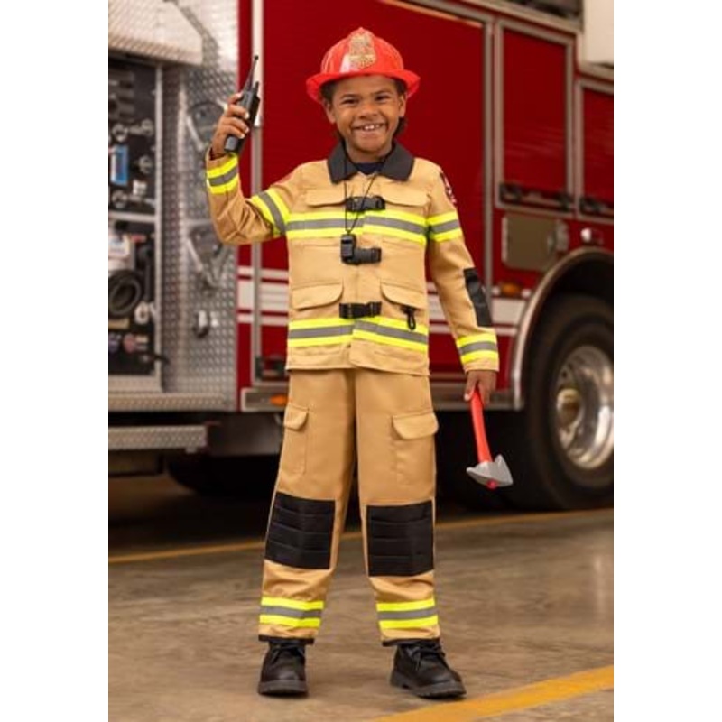 Firefighter Prestige Costume for Kids Small