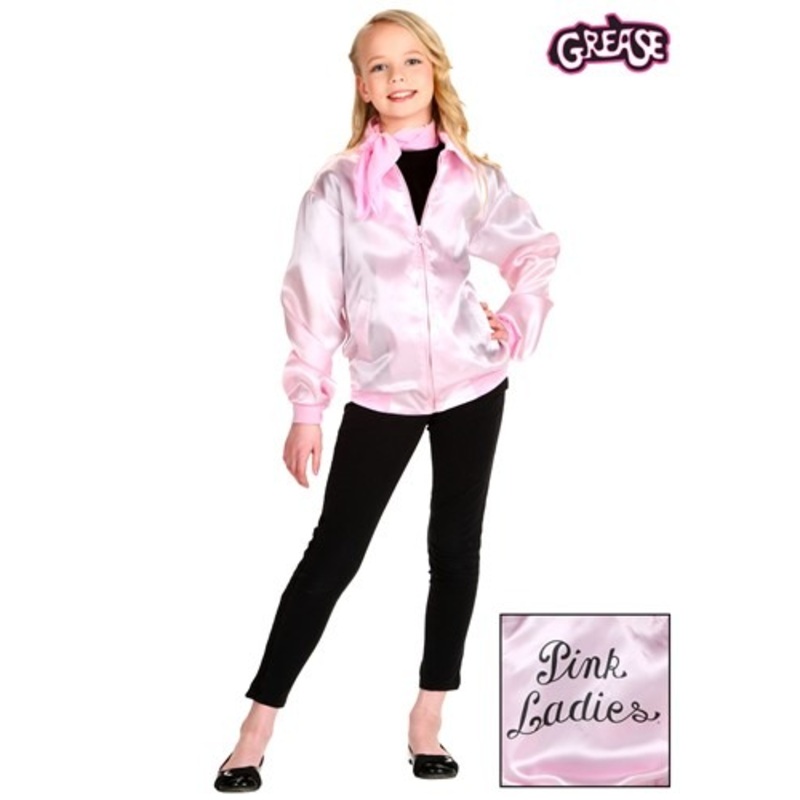 Girl's Grease Pink Ladies Costume Jacket  X-Small