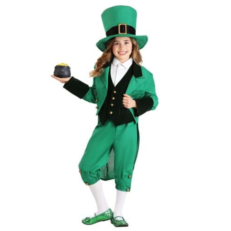 Green Leprechaun Costume for Kids X-Small