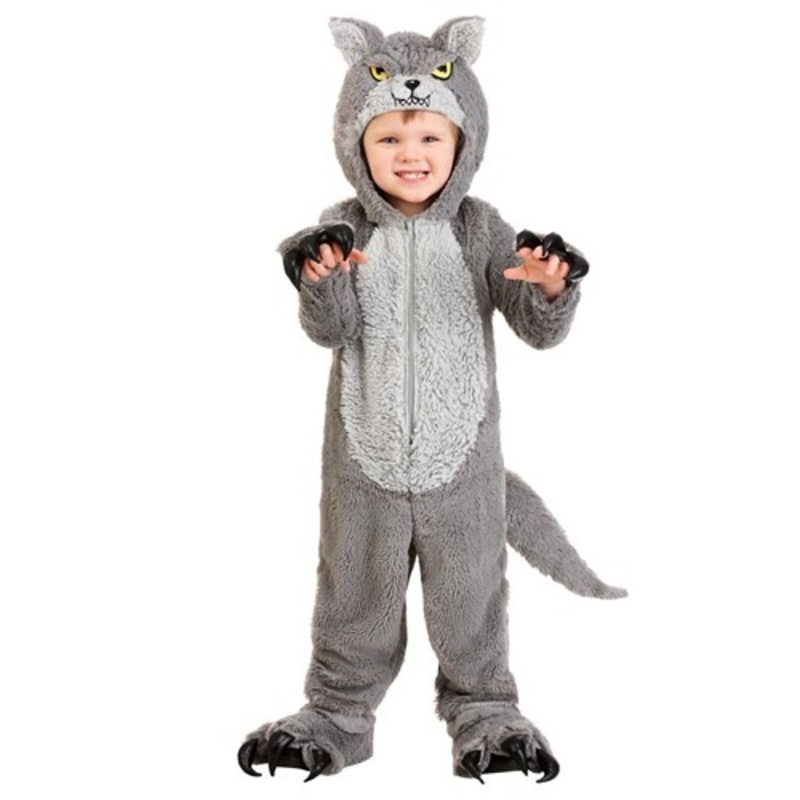 Grey Wolf Toddler Costume 18MO