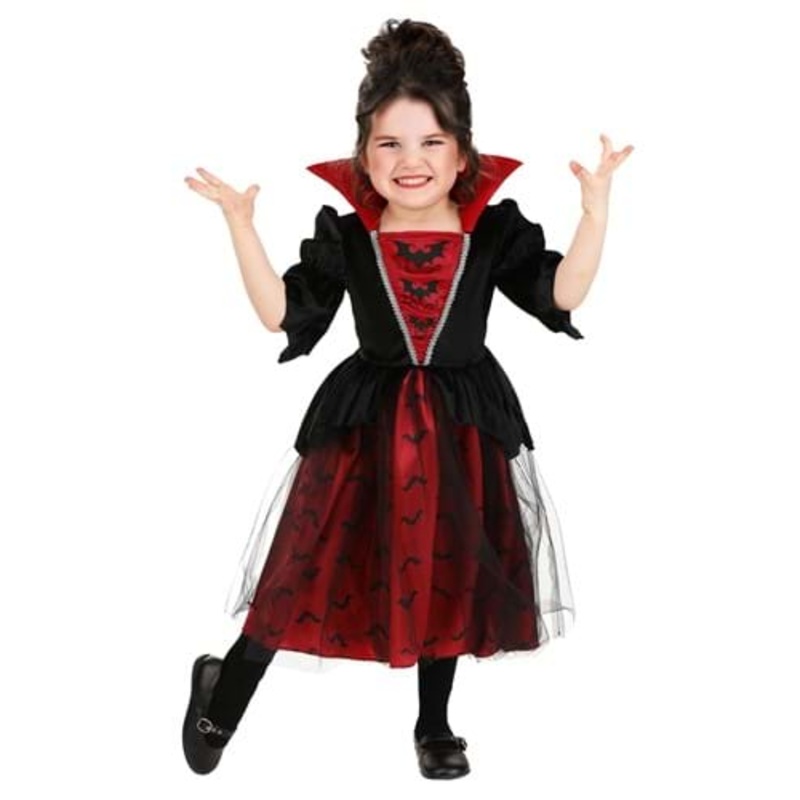 Midnight Vampira Costume for Girls 18 MO