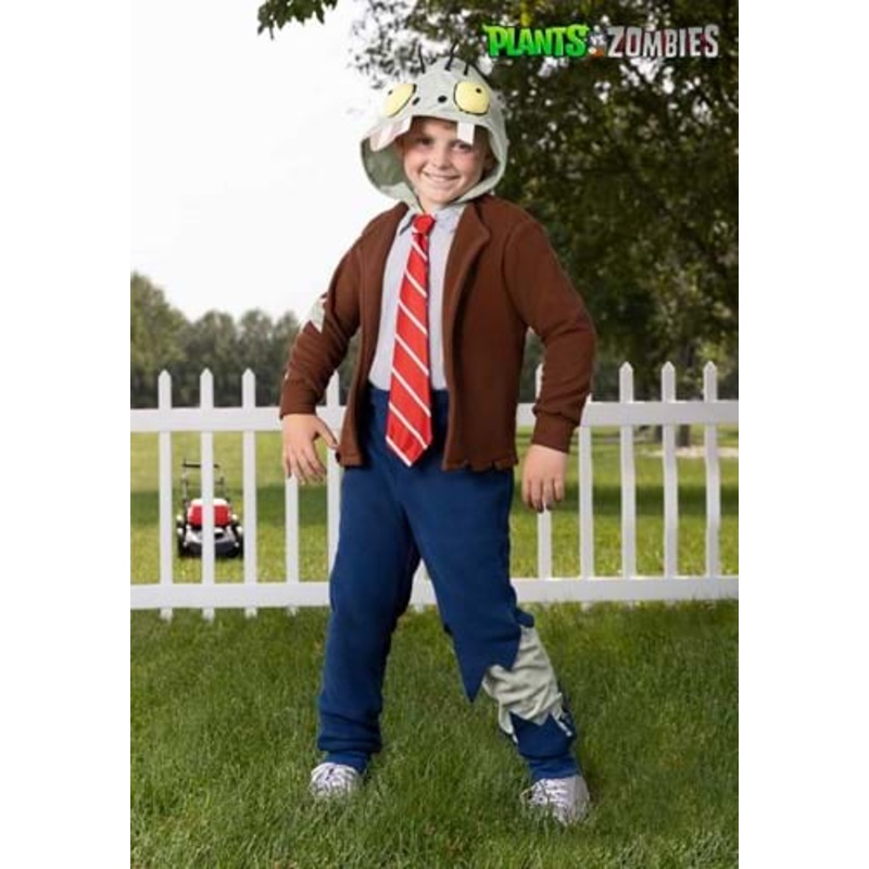 Plants VS Zombies Kid's Zombie Jumpsuit Costume X-Small