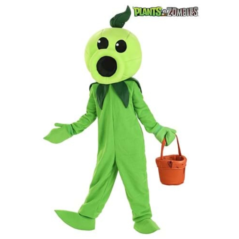 Premium Plants VS Zombies Peashooter Costume for Kids Small