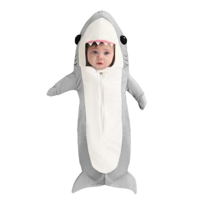 Swimming Shark Bunting Costume For Infants 0/3 Months