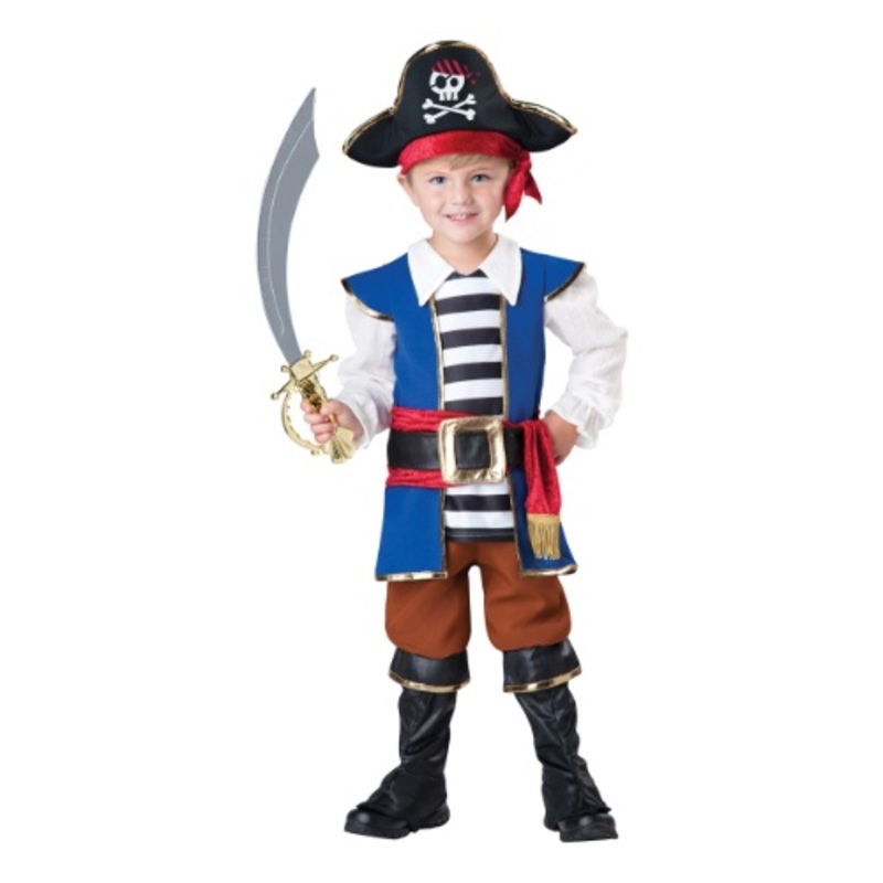 Toddler Pirate Captain Costume Medium (4T)