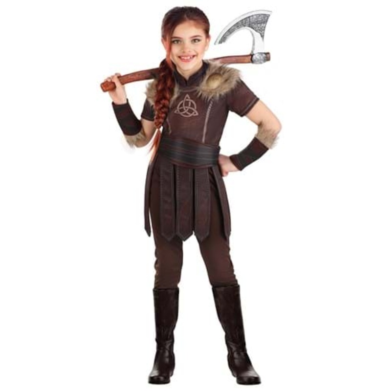 Valorous Viking Costume for Girls Medium
