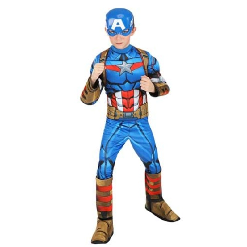 Boy's Captain America (Steve Rogers) Costume X-Small