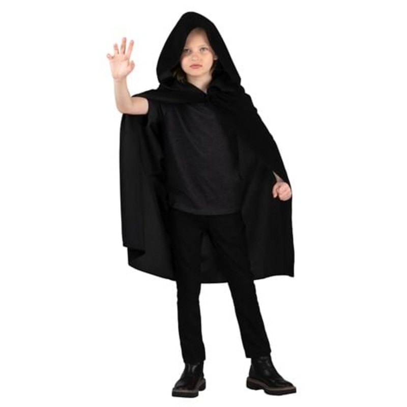 Boy's Star Wars Luke Skywalker Black Hooded Robe Costume Standard