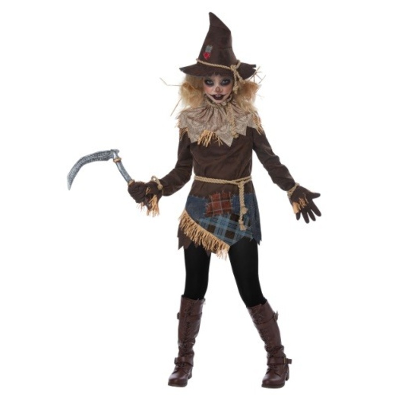 Creepy Scarecrow Costume for Girls X-Small