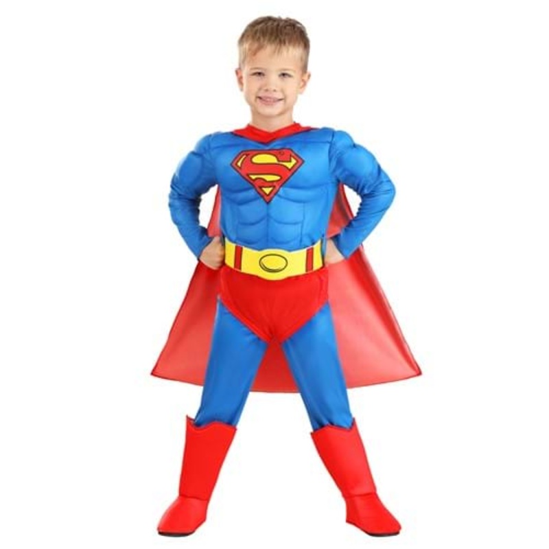 Deluxe Classic Superman Toddler Costume 18MO