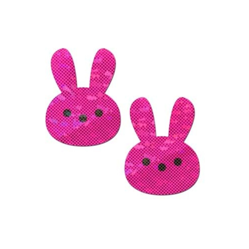 Glittery Pink Marshmallow Easter Rabbit Pasties from Pastease