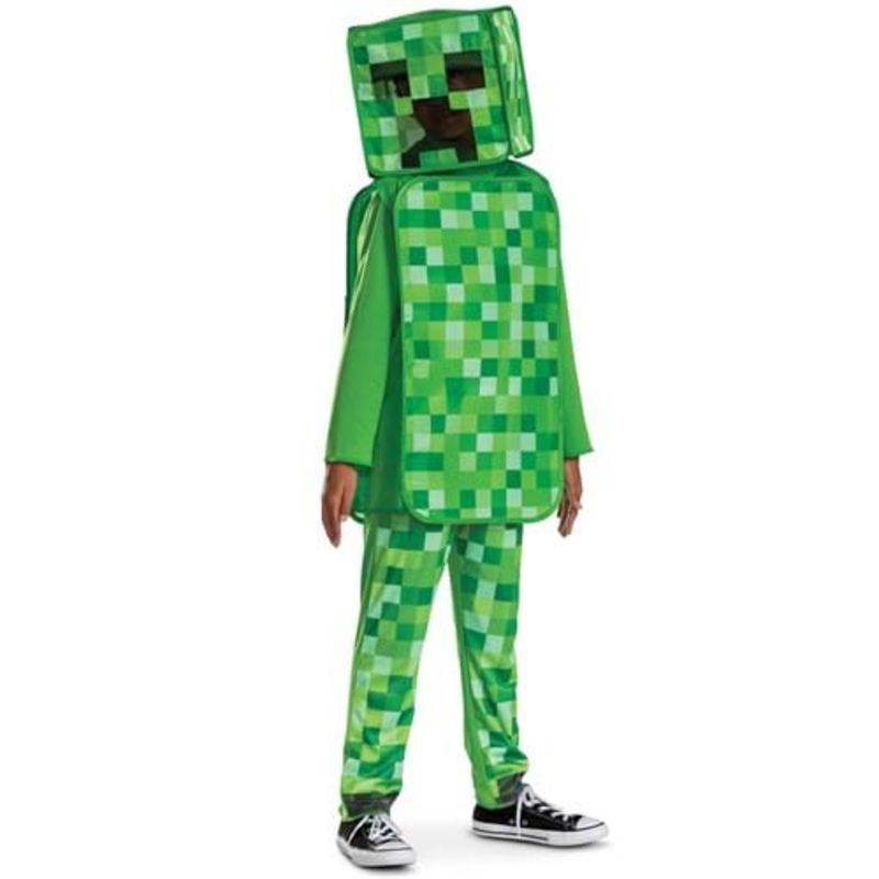 Kid's Classic Minecraft Creeper 'Pop Out' Costume Size 4/6