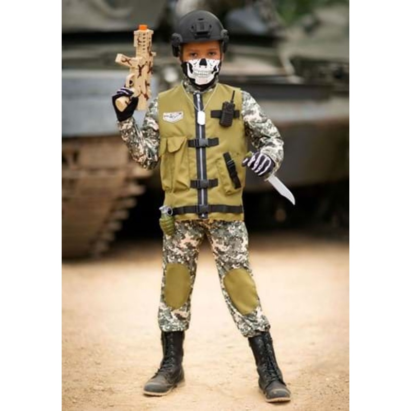 Kids Camo Trooper Costume X-Small