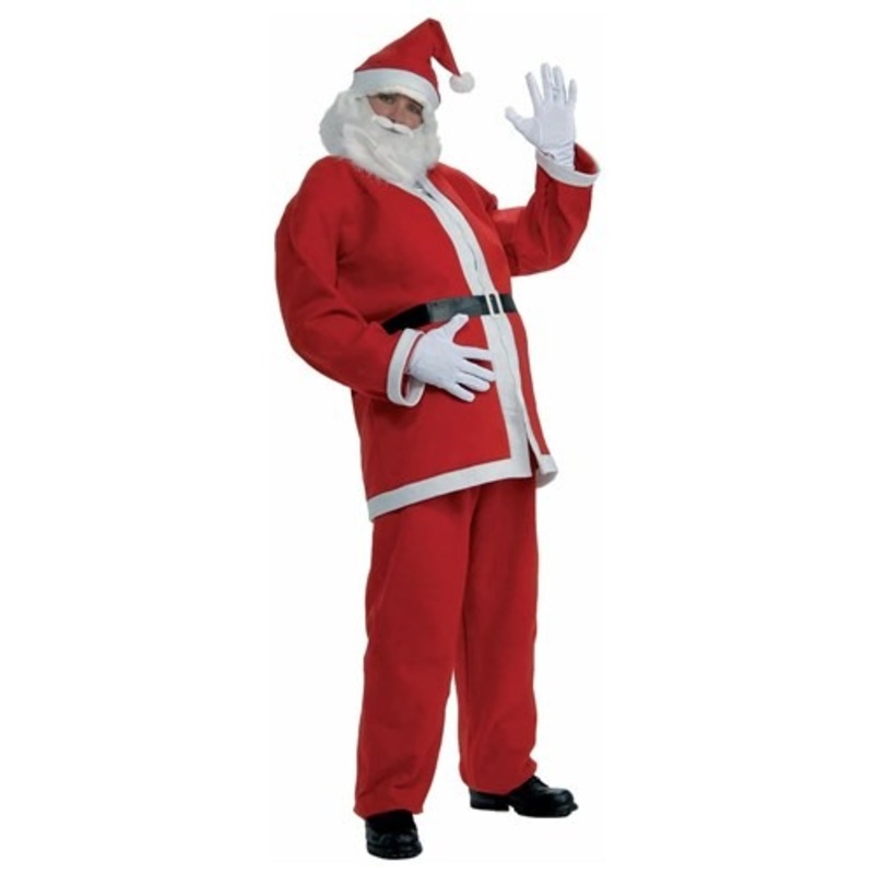 Men's Plus Size Simply Santa Costume