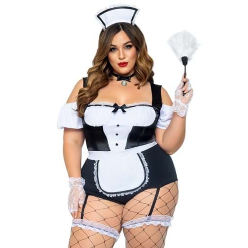 Plus Size Sexy Foxy Frenchie Women's Costume 1X/2X