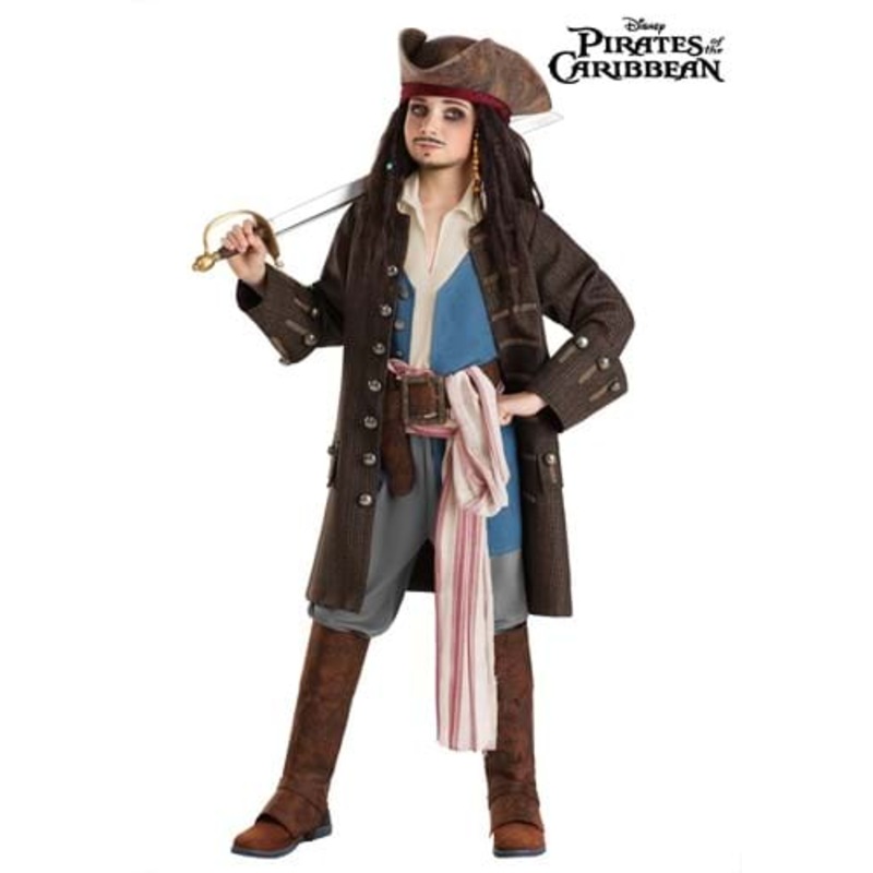 Premium Jack Sparrow Pirate Costume for Boys X-Small
