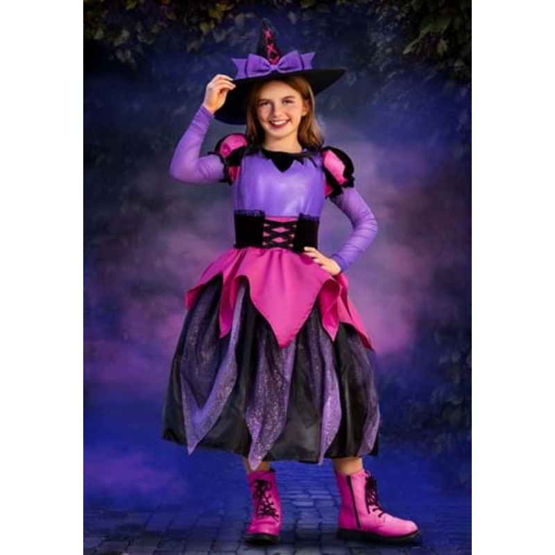 Witch Prestige Costume for Girls Small