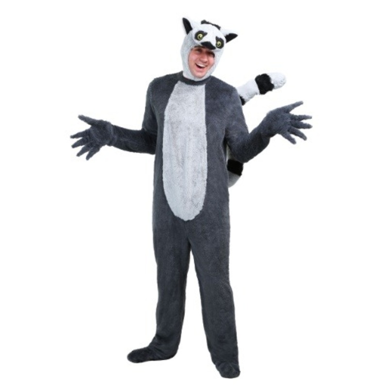 Grey Adult Lemur Costume