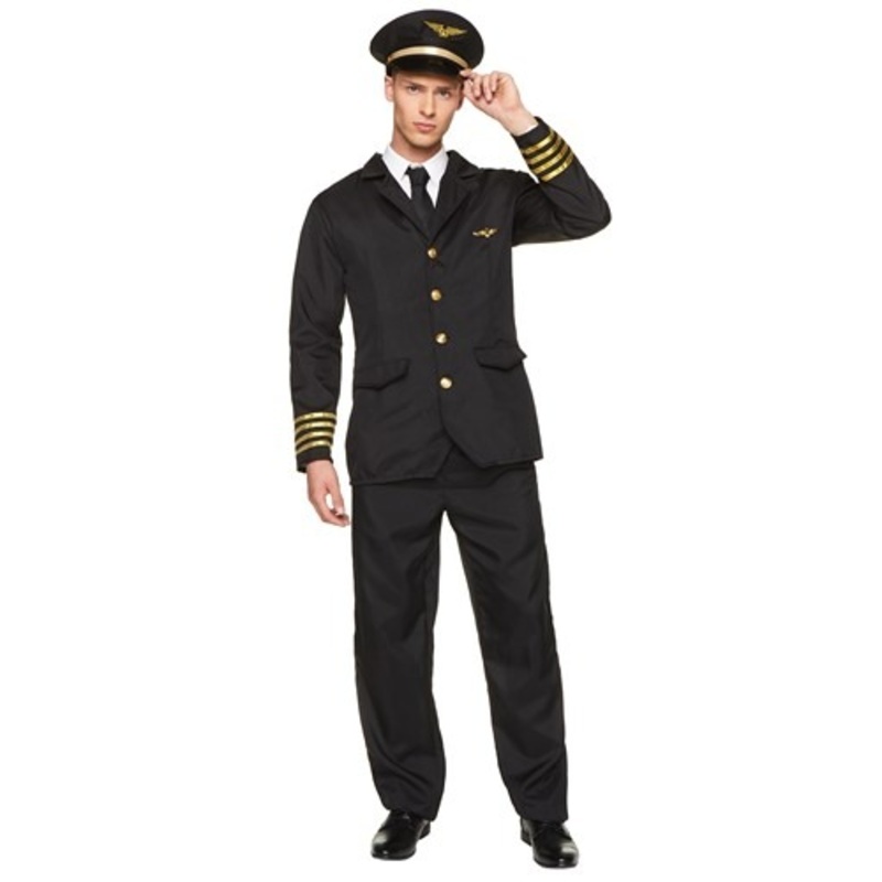 Mens Airline Pilot Costume