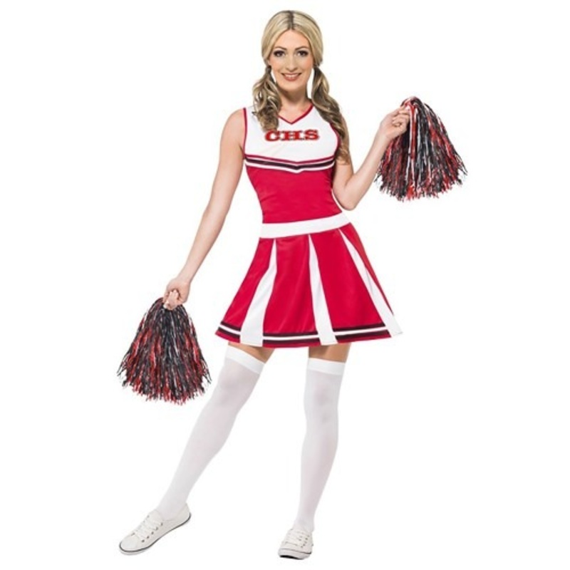 Red Cheerleader Costume for Women