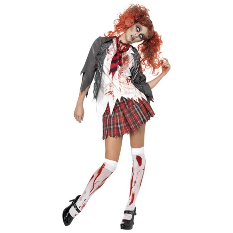 School Girl Zombie Costume for Adults
