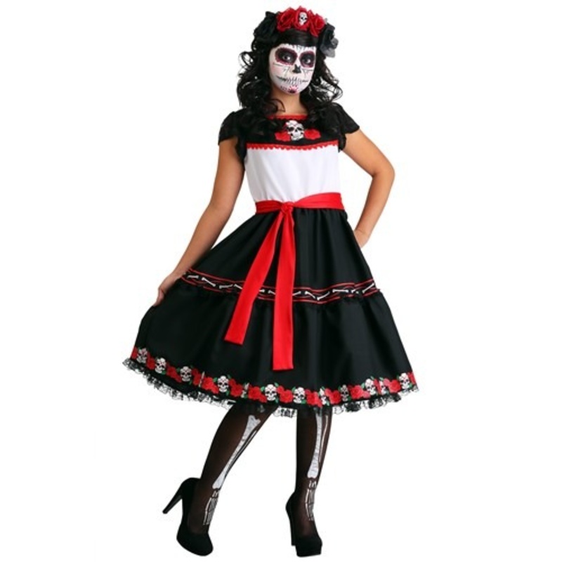 Women's Sassy Sugar Skull Costume