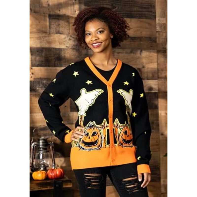 Adult Cakeworthy Trick 'R Treat Knit Cardigan X-Large