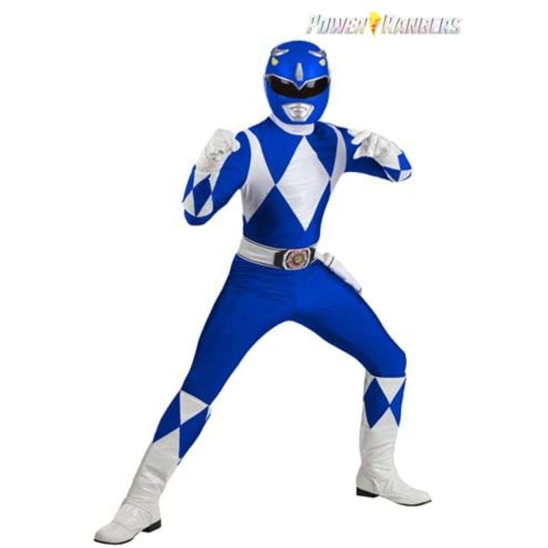 Authentic Power Rangers Blue Ranger Men's Costume