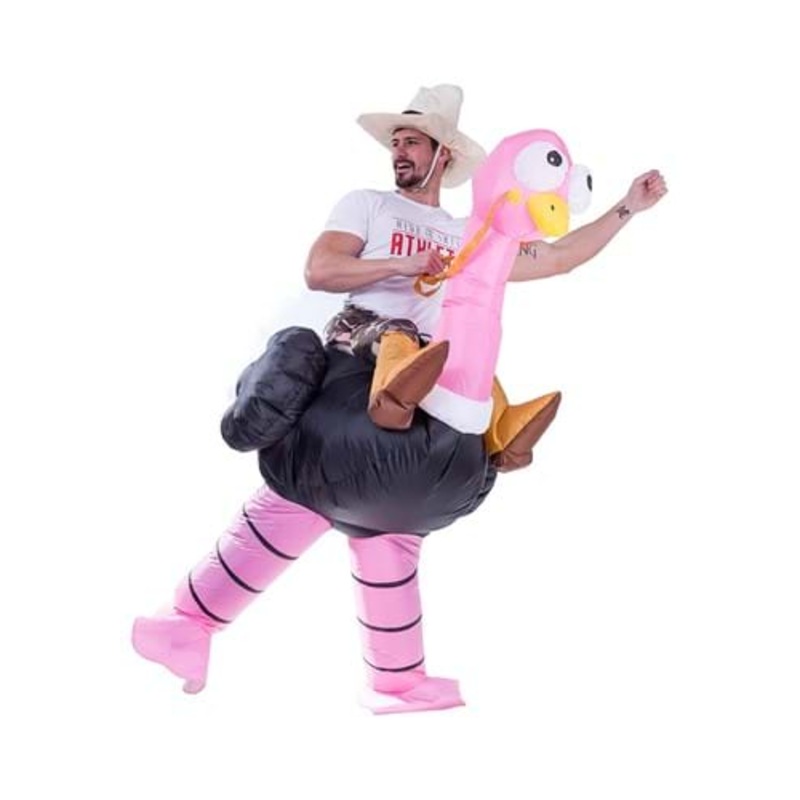 Inflatable Ostrich Ride-On Costume for Adults