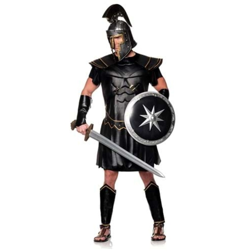 Men's Black Roman Warrior Costume