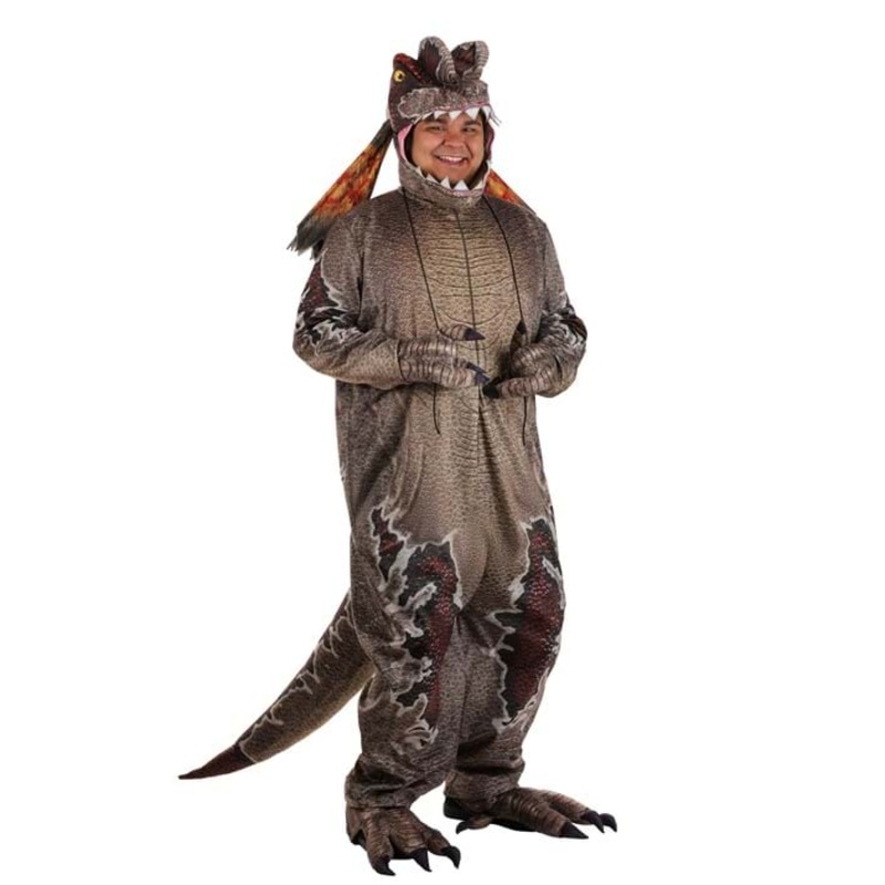 Plus Size Deluxe Dilophosaurus Costume for Adults