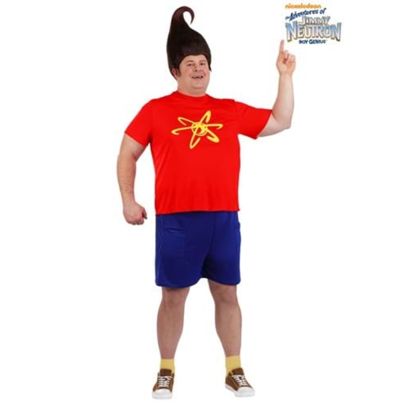 Plus Size Nickelodeon Jimmy Neutron Costume for Men