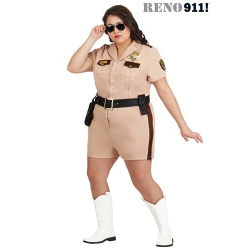 Plus Size Reno 911 Lt Dangle Costume for Women