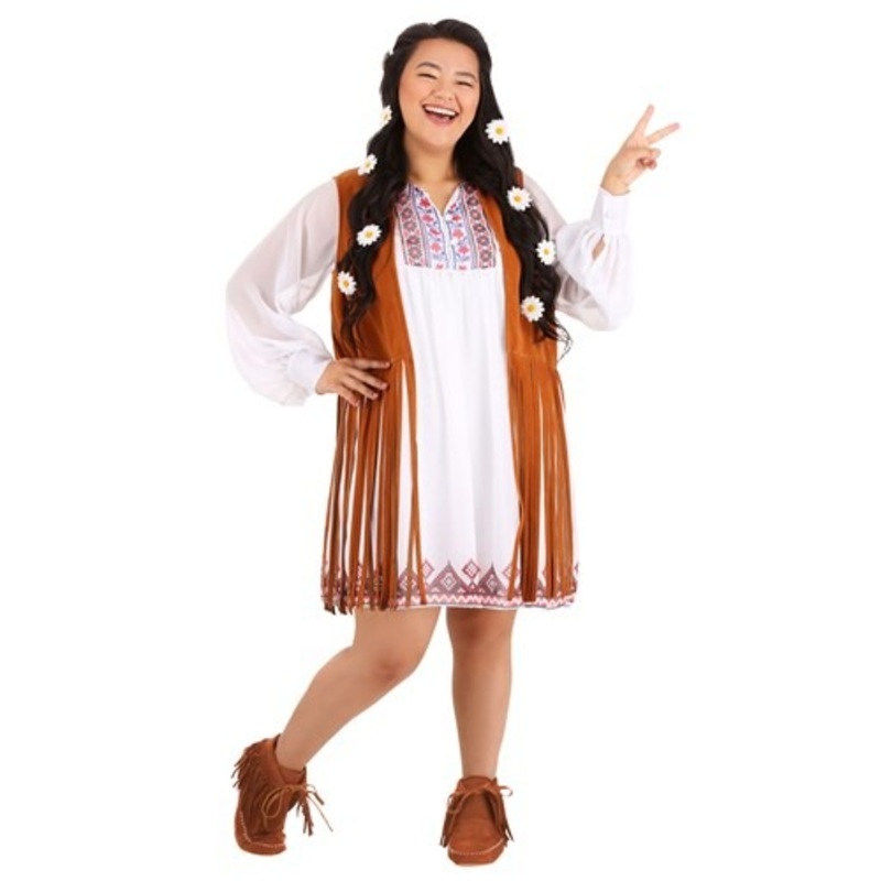 Plus Size Women's 1970s Free Spirit Costume